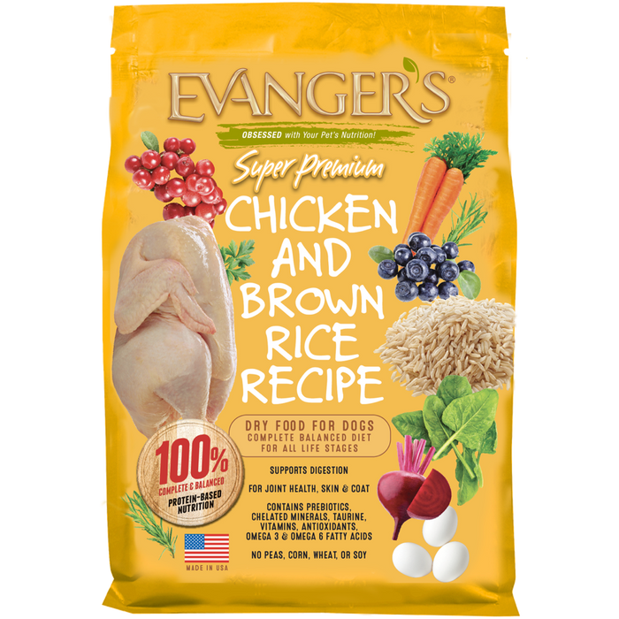 Evanger's Super Premium Chicken with Brown Rice Recipe Dry Dog Food