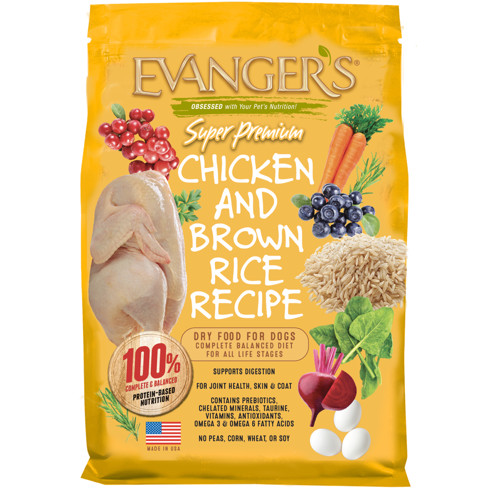 Evanger's Super Premium Chicken with Brown Rice Recipe Dry Dog Food