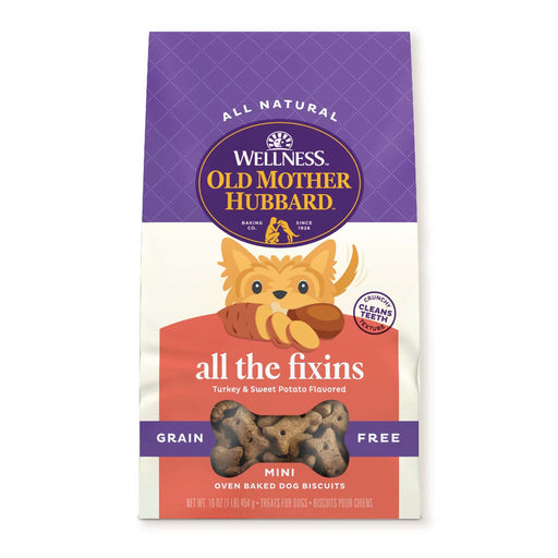Old Mother Hubbard Grain Free All the Fixins Mini Dog Treats — Mini biscuits, one 16 oz retail package