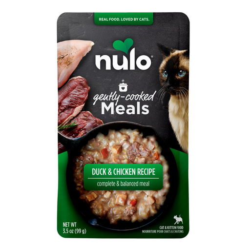Nulo Gently-Cooked Meals Duck & Chicken Recipe for Cats - 3.5 oz pouch - front package