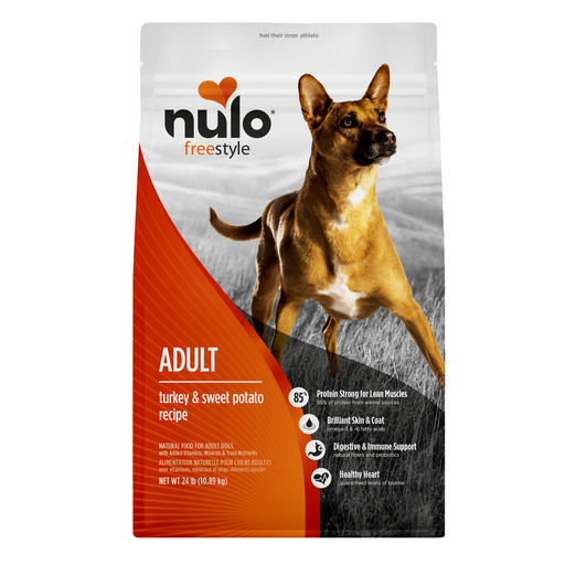 Nulo FreeStyle Turkey & Sweet Potato Recipe for Dogs 24 lb - front package