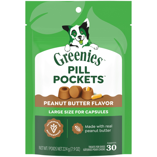 Greenies Pillpockets Capsule Peanut Butter Value Pack — manufacturer recipe-family image; package size may differ