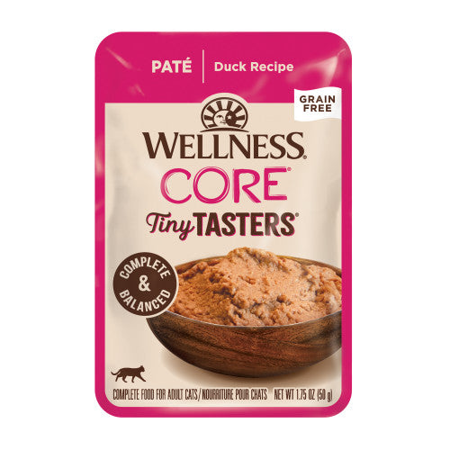 Wellness CORE Tiny Tasters Pate Duck Recipe — 1.75-oz, case of 12; Case of 12 × 1.75-oz containers