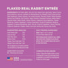 Instinct Flaked Rabbit Entrée cat  product benefits and recipe information