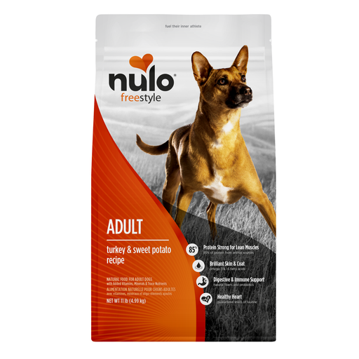 Nulo FreeStyle Turkey & Sweet Potato Recipe for Dogs 11 lb - front package