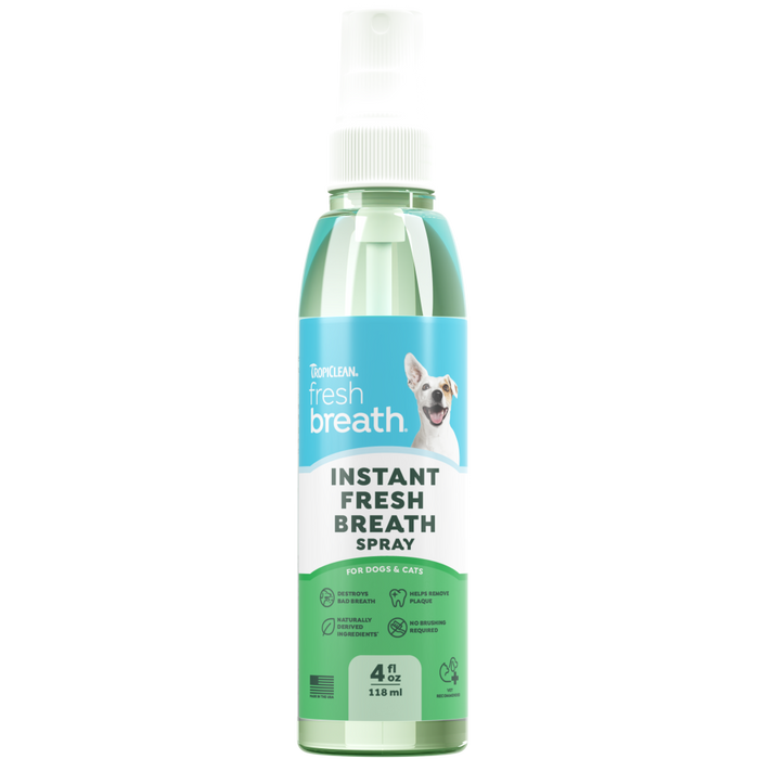 TropiClean Fresh Breath Instant Fresh Breath Pet Spray, 4oz — 4oz retail package