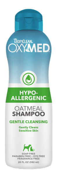 TropiClean OxyMed Hypoallergenic Shampoo for Pets, 20oz — 20oz retail package