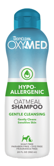 TropiClean OxyMed Hypoallergenic Shampoo for Pets, 20oz — 20oz retail package