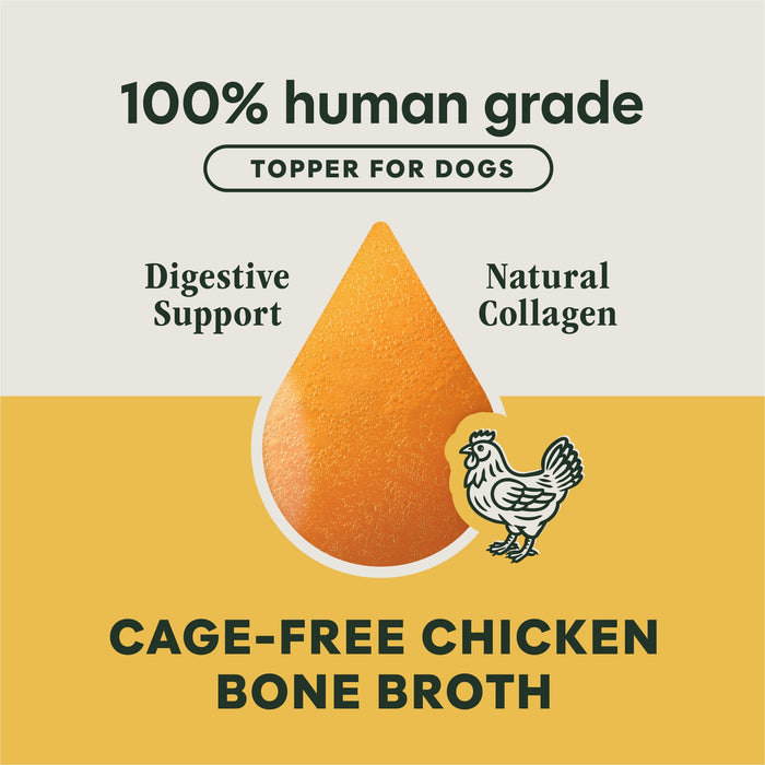 Instinct Cage-Free Chicken Bone Broth dog  product benefits and recipe information