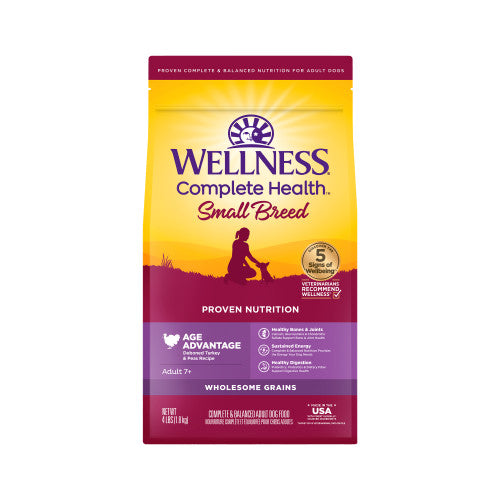 Wellness Complete Health  Small Breed Senior Turkey & Peas — 4-lb bag; 4-lb bag (one bag)