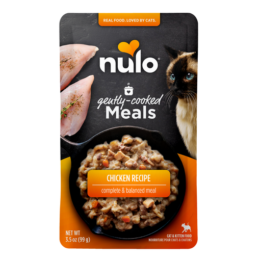 Nulo Gently-Cooked Meals Chicken Recipe for Cats - 3.5 oz pouch - front package