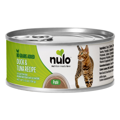 Nulo Paté Duck & Tuna Recipe for Cats - 5.5 oz can - front package