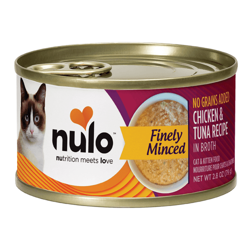 Nulo Finely Minced Chicken & Tuna Recipe for Cats 2.8 oz can, sold as case of 12