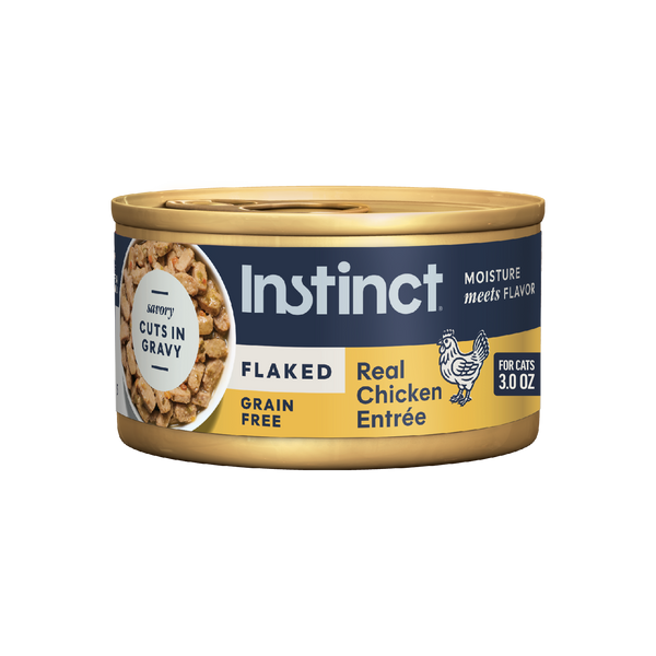 Instinct Flaked Chicken Entrée cat 3 oz. product benefits and recipe information