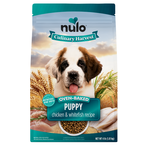 Nulo Culinary Harvest Puppy Chicken & Whitefish Recipe for Dogs - 4 lb bag - front package