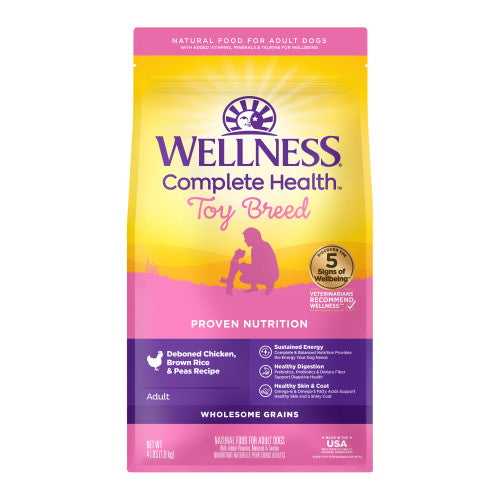 Wellness Complete Health  Toy Breed Chicken & Rice — 4-lb bag; 4-lb bag (one bag)
