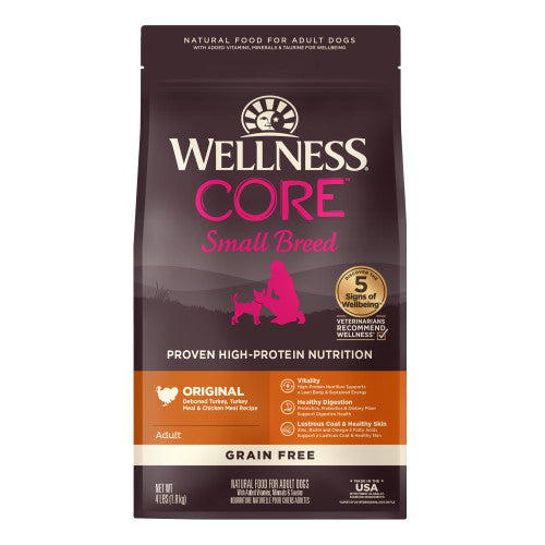 Wellness CORE  Small Breed Turkey & Chicken Recipe — 4-lb bag; 4-lb bag (one bag)