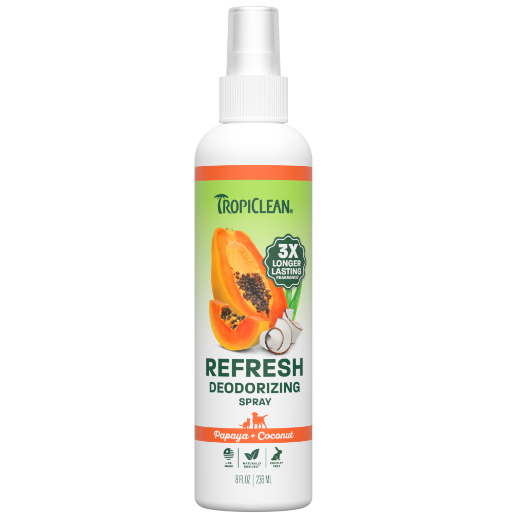 TropiClean Papaya Mist Cologne — manufacturer recipe-family image; package size may differ