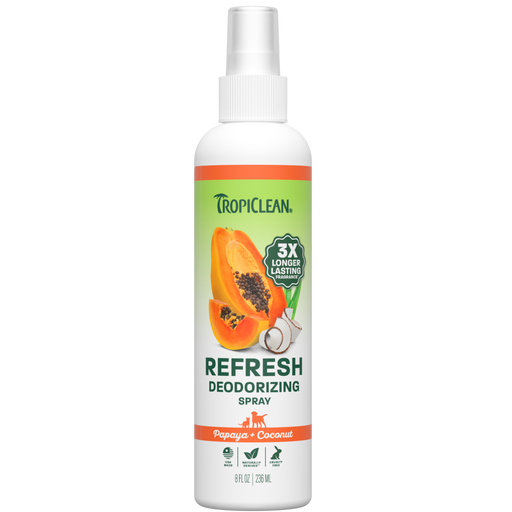 TropiClean Papaya Mist Cologne — manufacturer recipe-family image; package size may differ
