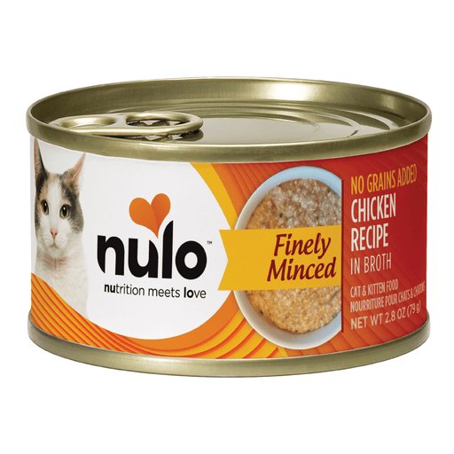 Nulo Finely Minced Chicken Recipe for Cats 2.8 oz can, sold as case of 12