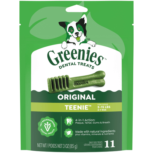 Greenies Original Dental Dog Chews Teenie — manufacturer recipe-family image; package size may differ