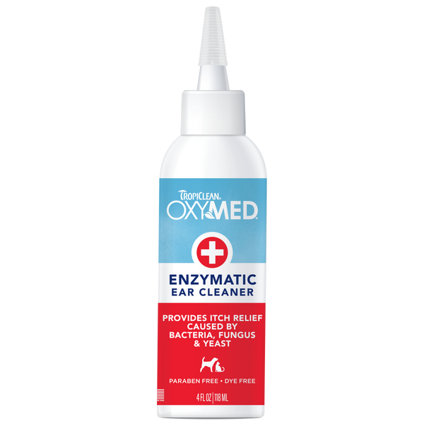 TropiClean OxyMed Enzymatic Ear Cleaner for Pets — 4 oz retail package