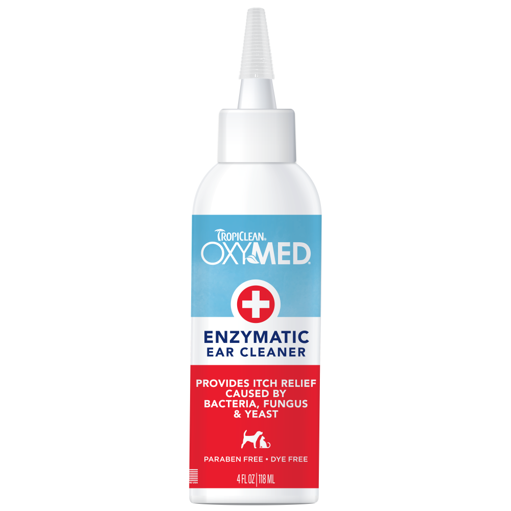 TropiClean OxyMed Enzymatic Ear Cleaner for Pets — 4 oz retail package