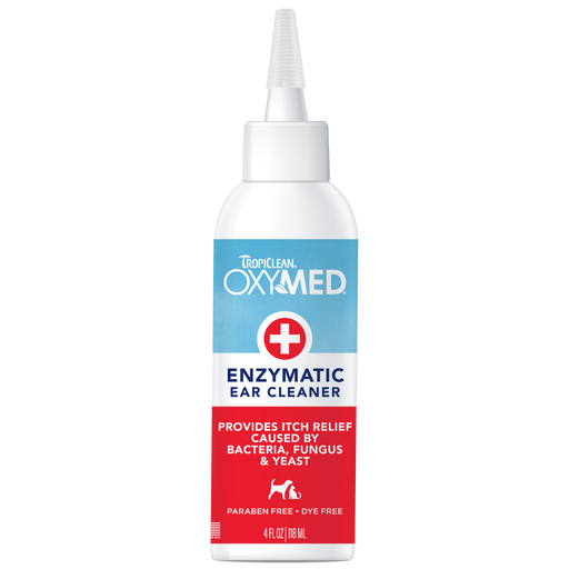 TropiClean OxyMed Enzymatic Ear Cleaner for Pets — 4 oz retail package