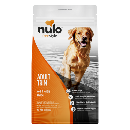 Nulo FreeStyle Adult Trim Cod & Lentils Recipe for Dogs - 11 lb bag - front package