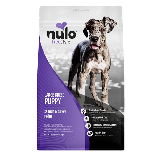 Nulo FreeStyle Large Breed Puppy Salmon & Turkey Recipe for Dogs - 24 lb bag - front package