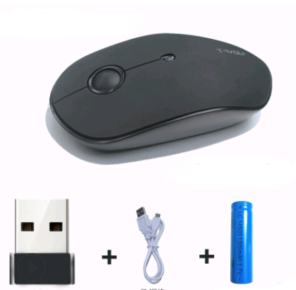 Rechargeable wireless mouse mute lithium battery light mouse