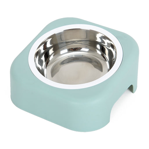 Pet stainless steel cat food tray