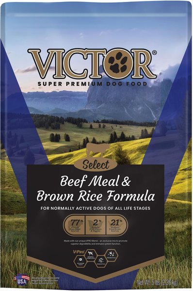 VICTOR Select Beef Meal & Brown Rice Dry Dog Food 15 lb bag