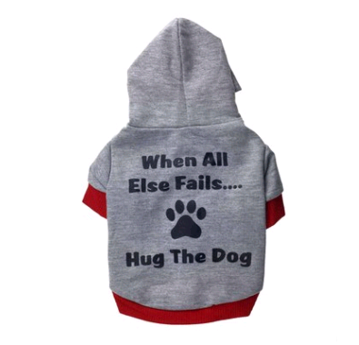 Pet clothes dog clothing, printed Hug The Dog with hat t-shirt Teddy clothes dog clothes