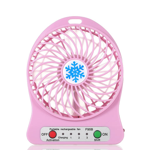 Portable Rechargeable LED Light Mini USB Charging Table Fan Speed Regulation Mode Lighting Function LED Refrigeration Air Cooler 3