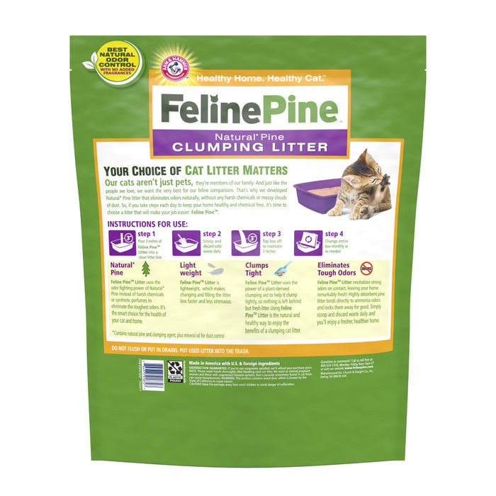 Feline Pine Natural Pine Scoop-able Clumping Cat Litter