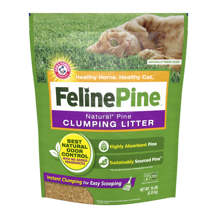 Feline Pine Natural Pine Scoop-able Clumping Cat Litter