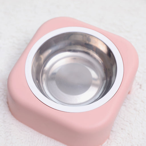 Pet stainless steel cat food tray