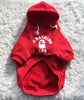Casual printed hooded trendy pet clothes