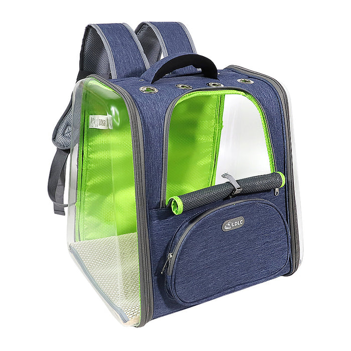 Plastic see-through window pet backpack