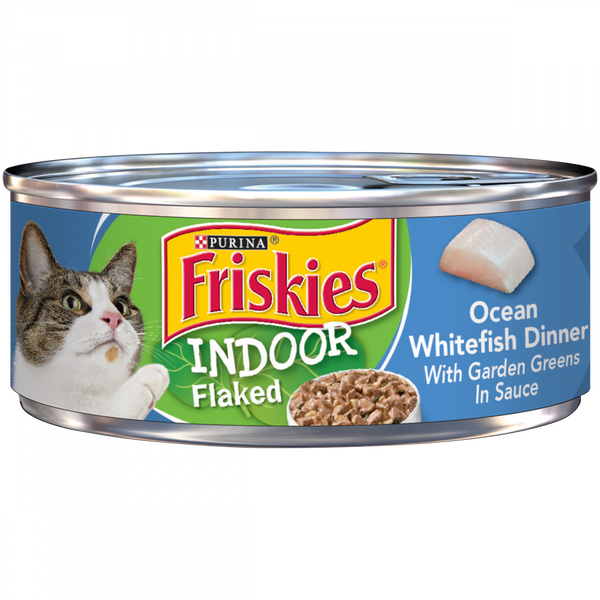 Friskies Selects Indoor Flaked Ocean Whitefish Canned Cat Food