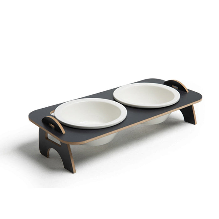 Pet table cat food bowl