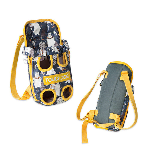 Pet outing carrying strap chest backpack