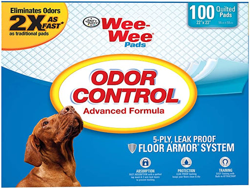 Wee-Wee Odor Control Dog Pee Pads, 22 x 23-in, Unscented 100 count