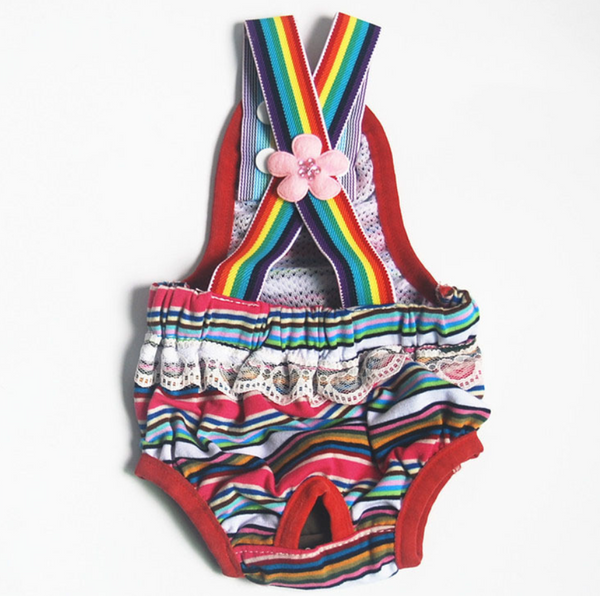 Strap striped safety pants