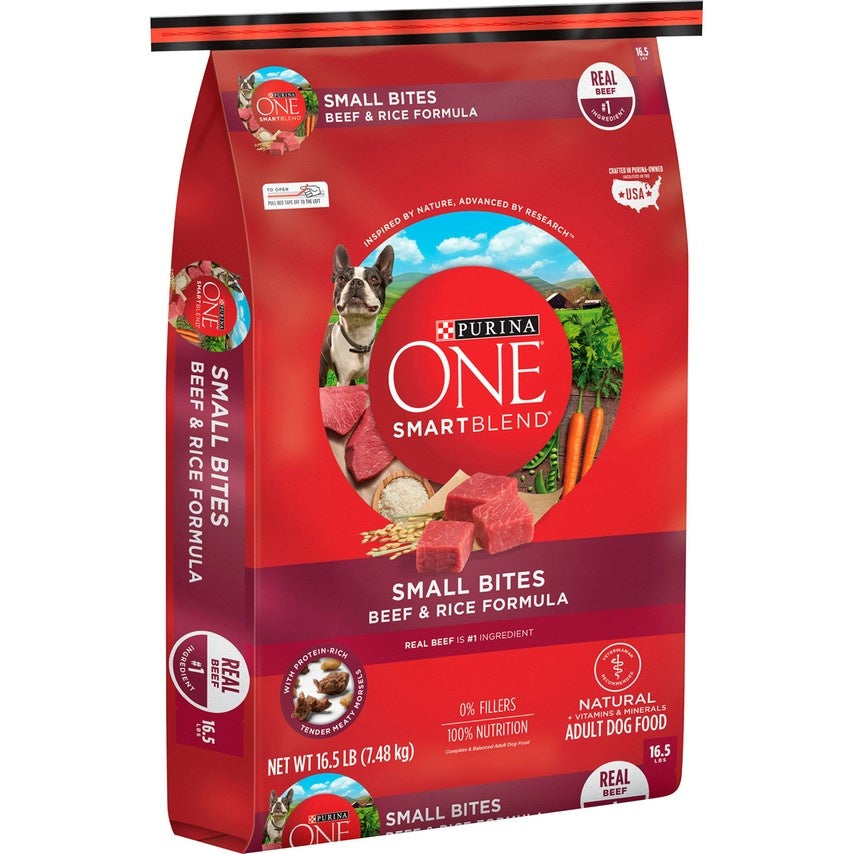 Purina ONE SmartBlend Small Bites Beef & Rice Dry Dog Food