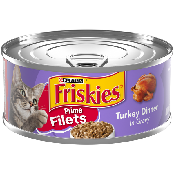 Friskies Prime Filets Turkey Dinner In Gravy Canned Cat Food