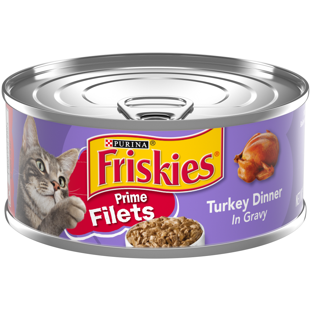 Friskies Prime Filets Turkey Dinner In Gravy Canned Cat Food