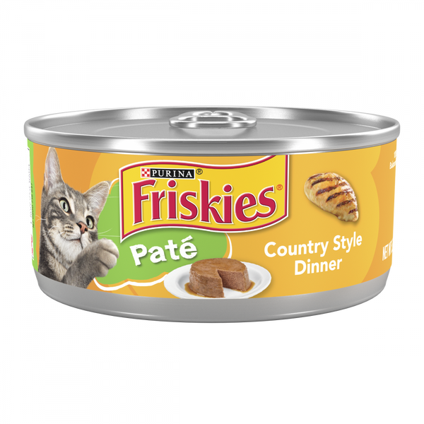 Friskies Pate Country Style Dinner Canned Cat Food
