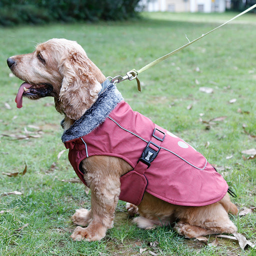 Winter Waterproof Pet Dog Clothes Warm Jacket Reflective Coat